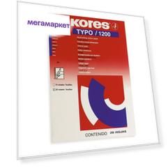 Бумага копировальная Kores Kores-28053 1200 А4 20 л Синяя