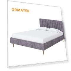 Мягкая Кровать Орматек Madison Lite (Ткань: Флок Бентлей Серый космос) 160x200