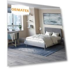 Мягкая Кровать Орматек Madison Lite (Ткань: Велюр Лофти Серый) 160x200