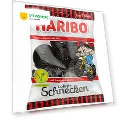 Конфеты Haribo Lakritz Schnecken жевательные Лакричные улитки с лакрицей 200 г