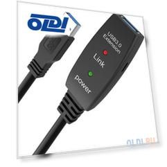 Кабель-адаптер USB3.0-repeater, удлинительный активный <Am-->Af> 15м Aopen/qust<ACU827A-15M>