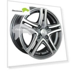 Литые диски LS 570 7x16/5x114,3 ET43 D73,1 570 GMF (конус)