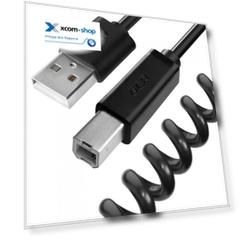 Кабель интерфейсный USB 2.0 GCR GCR-UPC0M-AA2S-2.0m , 13007, AM/BM витой, черный, 30/30 AWG, экран, армированный, морозостойкий