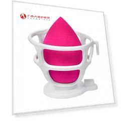 LIMONI Спонж для макияжа в наборе с корзинкой / Blender Makeup Sponge Red