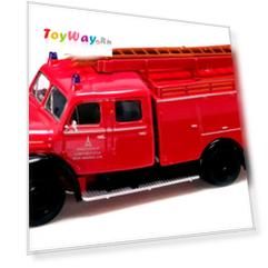 Модель пожарного автомобиля Магирус-Дютц Меркур TLF 16, образца 1961 года, масштаб 1/43