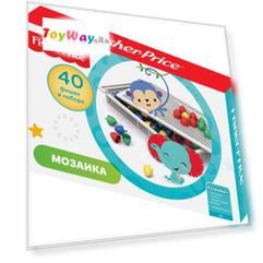 Мозаика настольная из серии Фишер Прайс, с 40 фишками диаметром 20 мм