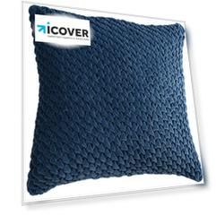 Подушка декоративная Tkano Essential 45х45 TK19-CU0002 (Dark Blue)