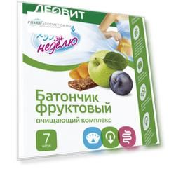Леовит Батончик фруктовый для похудения "Очищающий комплекс" 70г (Леовит, Худеем за неделю)