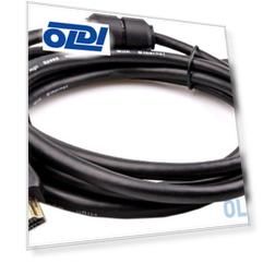 Кабель HDMI 5м TELECOM TCG200MF-5M круглый черный