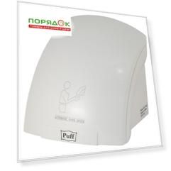 Электросушитель для рук Puff, 8820, 2000 Вт, 27.7 х 26.6 х 25.5 см, белый, 1401.308