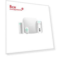 Комплект сигнализации с фотоверификацией тревог ajax starterkit cam white