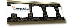 0215662 Рамка Classix Art Бронза / Черный 5-постовая Gira