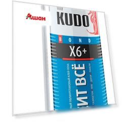 Клей-пена Kudо Клеит Все X6 полиуретановый универсальный всесезонный, 650 г