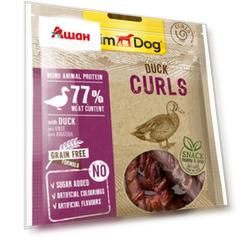 Лакомство для собак GimDog Curls утиные завитки, 55 г