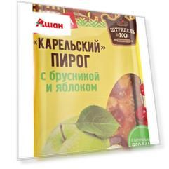 Карельский пирог с брусникой и яблоком