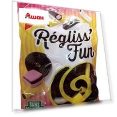 Конфеты жевательные АШАН Regliss' Fun Лакричное ассорти, 400 г