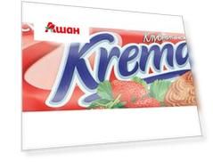 Печенье Kremareo с клубникой