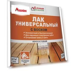 Лак «Удачный Ремонт» универсальный глянцевый с воском, 750 г