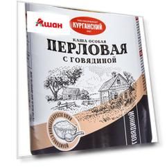 Каша перловая Курганский Мясокомбинат Стандарт с говядиной, 340 г