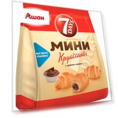 Мини-круассаны с какао начинкой, 105 г