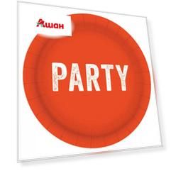 Набор одноразовых тарелок Kukina Raffinata Party бумага 18 см, 6 шт