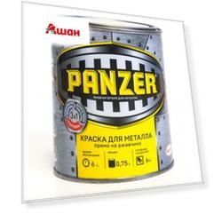 Краска Panzer для металла гладкая черная, 750 г