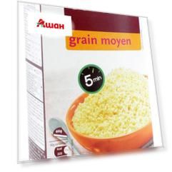 Кускус пшеничный АШАН Grain Moyen, 1 кг