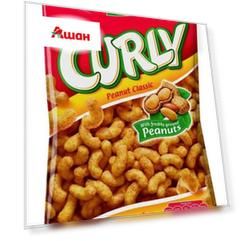 Кукурузные палочки Lorenz Curly классические с арахисом, 150 г