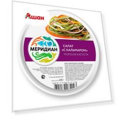 Салат из морской капусты с кальмаром