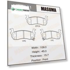 Колодки тормозные Masuma дисковые, арт. MS-2131