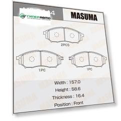 Колодки тормозные Masuma дисковые, арт. MS-2444