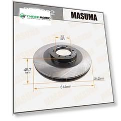 Тормозной диск Masuma передний, арт. BD-3202