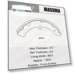 Колодки тормозные Masuma барабанные, арт. MK-2297