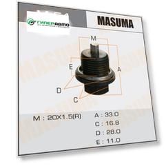 Болт маслосливной с магнитом "Masuma"  Subaru  20х1.5mm