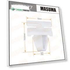 Клипса крепежная MASUMA KJ-1277 (OEM 90467-10169)
