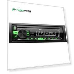 Автомагнитола JVC KD-X220EY, 1 DIN, USB/AUX, 4х50Вт, с подключением к мультирулю, красная подсветка