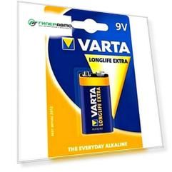 Батарейка щелочная Varta Longlife Extra, «Крона» (6LR61), 9В, 1шт.