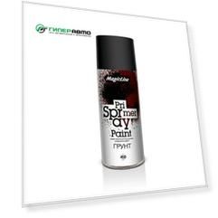 Грунт аэрозольный MagicLine Primer Spray Paint, акриловый, чёрный, цветовой код RAL 9004, для различных поверхностей, баллон 450мл, арт. 900