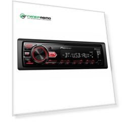 Автомагнитола Pioneer MVH-29BT, 1 DIN, USB/AUX/Bluetooth, 4х50Вт, с подключением к мультирулю, красная подсветка