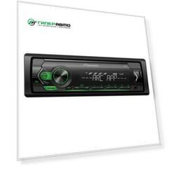 Автомагнитола Pioneer MVH-S120UBG, 1 DIN, USB/AUX, 4х50Вт, зеленая подсветка