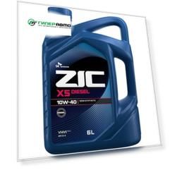 Масло моторное ZIC X5 Diesel 10w40 полусинтетическое, SL/CI-4, ACEA A3/B3/B4/E7, для дизельного двигателя, 6л, арт. 172660