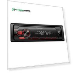 Автомагнитола Pioneer MVH-S120UB, 1 DIN, USB/AUX, 4х50Вт, красная подсветка