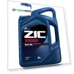 Масло моторное ZIC X5000 10w30 полусинтетическое, CI-4, для дизельного двигателя, 6л, арт. 172663