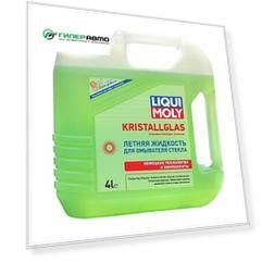 Стеклоомывающая жидкость летняя Liqui Moly KRISTALLGLAS Scheiben-Reiniger-Sommer, 0°C, с запахом лайма и мяты, 4л, арт. 35001
