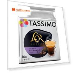 Кофе в капсулах TASSIMO L'or Espresso Lungo Profondo, капсулы, совместимые с кофемашинами TASSIMO®, крепость 8, 80 шт [8052169]