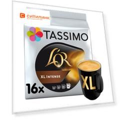 Кофе в капсулах TASSIMO L’or Xl Intense, капсулы, совместимые с кофемашинами TASSIMO®, крепость 80 шт [8052168]