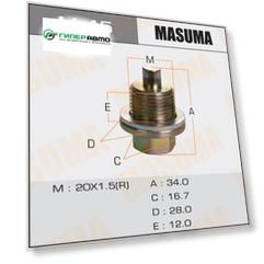 Болт маслосливной с магнитом "Masuma"  Honda  20х1.5mm