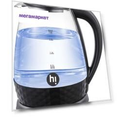 Чайник электрический Hi EK-18G15 1.7 л Black, Transparent