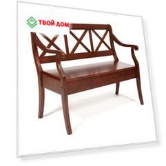 Скамейка TC dark walnut 108х57х89 см