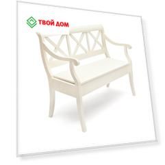 Скамейка TC pure white 108х57х89 см